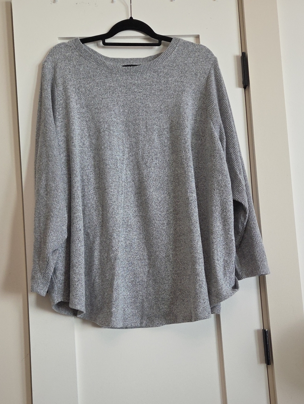 Lane Bryant Heather Gray Cozy Knit Pullover Sweater